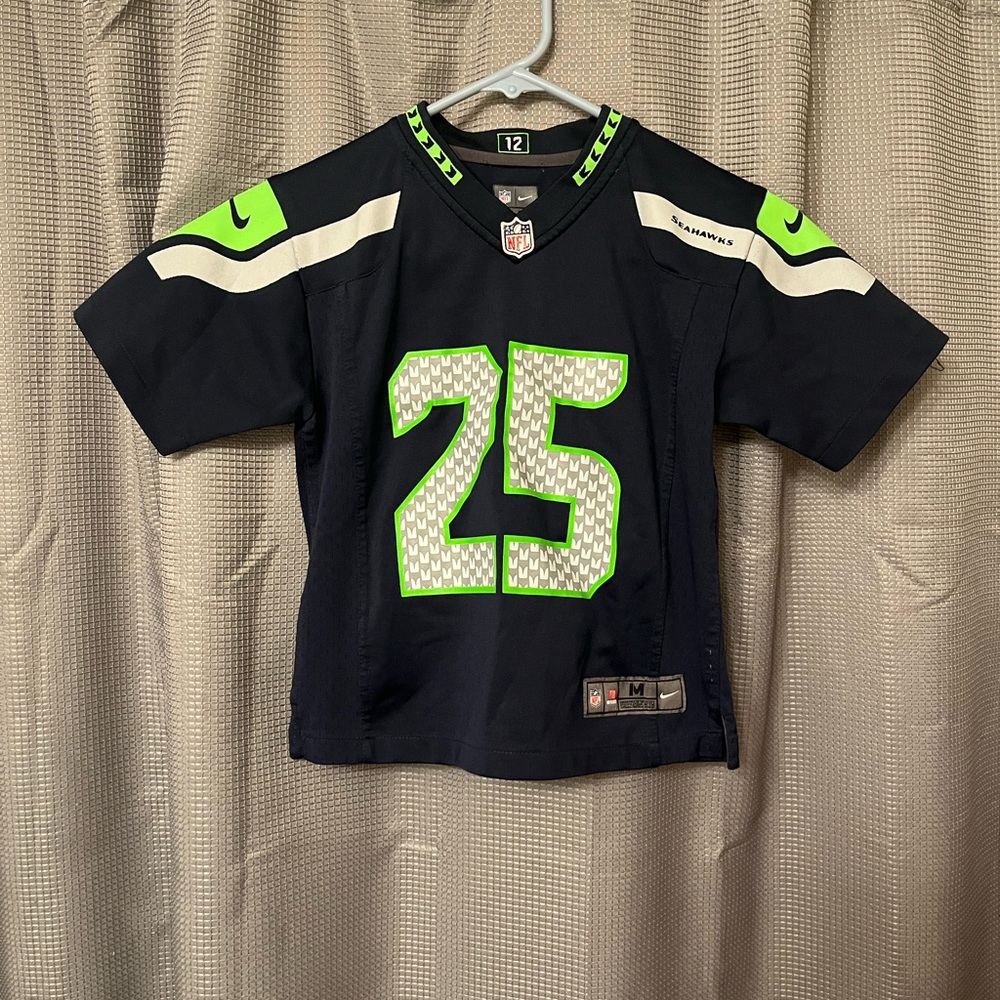 NFL Seattle Seahawks Blue and Green Jersey